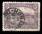 Австралия • Тасмания 1905-1912 гг. • Gb# 245 • 2 d. • Виды и достопримечательности • вид на Хобарт с моря • Used VF