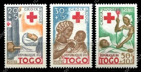 ТОГО 1962г. SC# B12-14 / Красный Крест / MNH OG VF / Медицина
