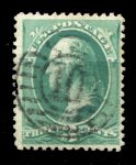 США 1870-1871 гг. • SC# 147 • 3 c. • Президент Джордж Вашингтон • Used F-VF ( кат. - $2 ) 