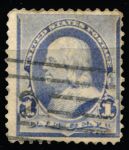 США 1890-1893 гг. • SC# 219 • 1 c. • Бенджамин Франклин • стандарт • Used F-VF