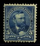 США 1897-1903 гг. • SC# 281 • 5 c. • Улисс Симпсон Грант • стандарт • MH OG VF ( кат. - $32.50 )