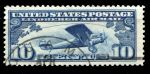 США 1927 г. • SC# C10• 10 c. • аэроплан над картой США • авиапочта • Used XF ( кат.- $ 3 ) 