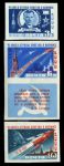 СССР 1961 г. • Сол# 2563-5 • 3 - 10 коп. • Космический полет Ю.Гагарина • полн. серия (б.з.) • MNH OG VF