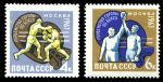 СССР 1963 г. • Сол# 2880-1 • 4 и 6 коп. • Бокс, первенство Европы • полн. серия • MNH OG VF
