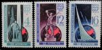 СССР 1965 г. • Сол# 3186-8 • 4 - 16 коп. • День космонавтики • полн. серия • MNH OG VF