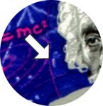 СССР 1979 г. • Сол# 4944v • 6 коп. • Альберт Эйнштейн (100 лет со дня рождения) • разновидность! поз. № 1 • кв. блок • MNH OG XF+