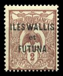 Уоллис и Футуна 1920 г. • Iv# 2 • 2 c. • надп. на марках Новой Каледонии • стандарт • MNH OG VF