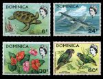 Доминика 1970 г. • Gb# 303-6 • Фауна и флора острова • MLH OG XF • полн. серия ( кат.- £6 )