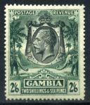 Гамбия 1922-1929 гг. • Gb# 137 • 2s.6d. • Георг V • осн. выпуск • слоны • MH OG VF ( кат. - £15 )