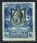 Гамбия 1922-1929 гг. • Gb# 135 • 1s.6d. • Георг V • осн. выпуск • слоны • MH OG VF ( кат. - £20 )