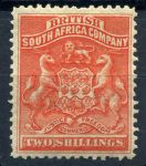 Родезия 1892-1893 гг. • Gb# 5 • 2 sh. • 1-й выпуск • герб колонии • MH OG XF ( кат.- £70 )