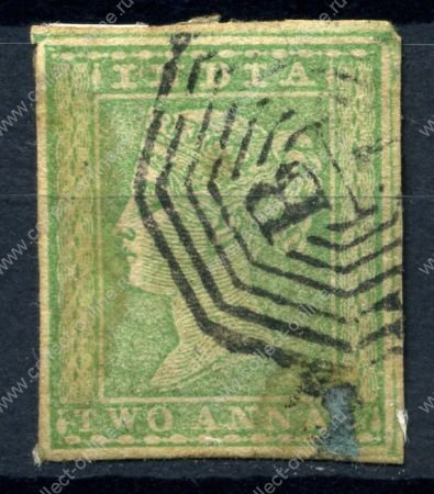 Индия 1854 г. • GB# 31 • 2a. • Королева Виктория • стандарт • Used VF (кат.- £40 )