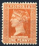 Австралия • Виктория 1896-1899 гг. • Gb# 332 • 1 d. • Королева Виктория • MH OG VF ( кат. - £15 )