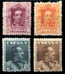 Испания 1922-6гг. SC# 332..344 / 5c.- 10 pt. / 4 марки / MLH OG VF