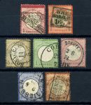 Германия 1872 г. Mi# 18..27(SC# 16..25) • 1/2 gr.-9 kr. 7 марок • Used F-XF ( кат. - €825+)