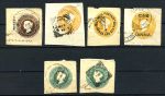Индия 1865-1898 гг • королева Виктория • лот 6 разных старых вырезок • Used F-VF