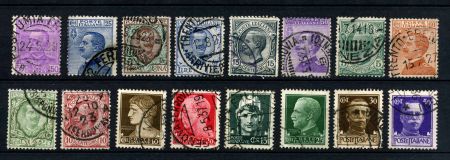 Италия до 1940 г. • лот 16 разных марок • стандарт • Used F-VF