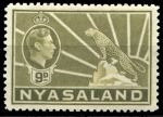 Ньясаленд 1938-1944 гг. • GB# 137 • 9 d. • Георг VI • осн. выпуск • MH OG VF ( кат. - £3- )