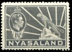 Ньясаленд 1938-1944 гг. • GB# 132a • 1 ½ d. • Георг VI • осн. выпуск • MH OG VF