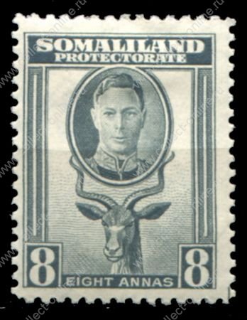 Сомалиленд 1938 г. • Gb# 99 • 8 a. • Георг VI основной выпуск • овца • MH OG VF ( кат. - £6- )