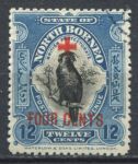 Северное Борнео 1918 г. • Gb# 243 • 12 + 4 c. • надп. доп. номинала для Красного Креста • благотворительный выпуск • Used VF ( кат. - £15 )