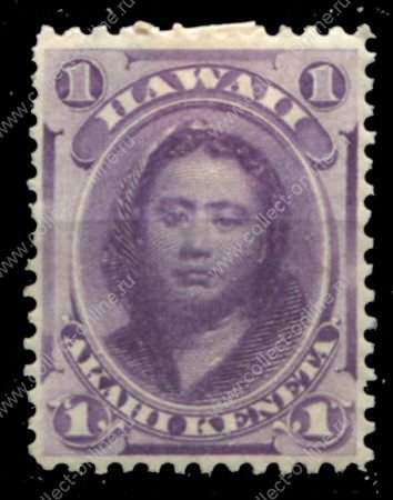 Гаваи 1864-1886 гг. • SC# 30 • 1 c. • принцесса Виктория Камамалу • Mint POG VF ( кат.- $10 )