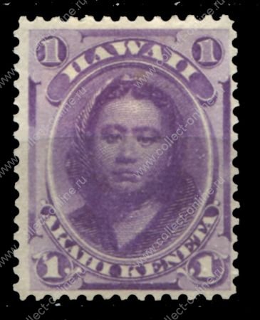 Гаваи 1864-1886 гг. • SC# 30 • 1 c. • принцесса Виктория Камамалу • Mint NG VF ( кат.- $10 )