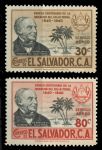 Сальвадор 1940 г. • SC# C69-70 • 30 и 80 c. • 100 лет со дня выпуска 1-й почтовой марки • авиапочта • MNH OG VF ( кат. - $35 )