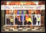 Гамбия 2009 г. • SC# • 25 D.(4) • Виит президента США Барака Обамы в Германию • MNH OG XF • блок