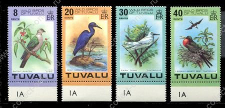 Тувалу 1978 г. • SC# 73-6 • 8 - 40 c. • Тропические птицы • MNH OG XF+ • полн. серия ( кат.- $9 )