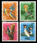 Швейцария 1970 г. Sc# B394-7 • Лесные птицы • благотворительный выпуск • MNH OG VF • полн. серия
