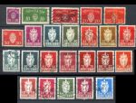 Норвегия • 1926-1982 гг. • набор 24 разные старые марки • официальная почта • Used F-VF