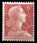 Франция 1955-1959 гг. • SC# 751 • 6 fr. • Марианна • стандарт • MH OG VF ( кат. - $3- )