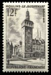 Франция 1955 г. • SC# 769 • 12 fr. • Достопримечательности Франции • Часовая башня Жакмар, Мулен • MH OG VF