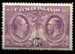 Каймановы о-ва 1932 г. • Gb# 91 • 6 d. • 100-летие избрания первой Ассамблеи • Георг III и Георг V • MH OG VF ( кат. - £10 )