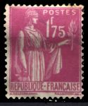Франция 1932-1939 гг. • SC# 283 • 1.75 fr. • "Мир" с оливковой ветвью • стандарт • MH OG VF ( кат.- 4$ )