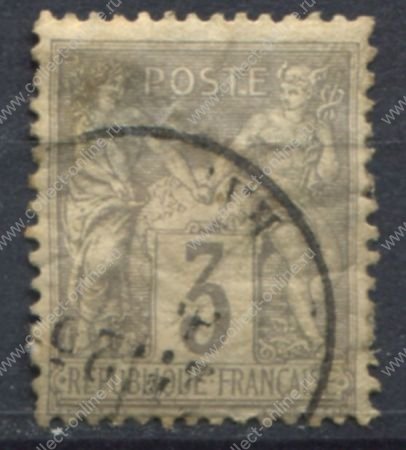Франция 1877-1890 гг. SC# 97 • 3 c. • Мир и торговля • стандарт • Used F-VF ( кат.- $2 )