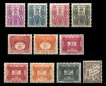 Французские колонии 192х-195х гг. • лот 11 разных старых марок • служебные выпуски • MH OG VF
