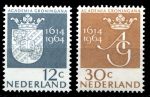 Нидерланды 1964 г. SC# 423-4 • 12 и 30 c. • 350-летие университета Гронингена • MNH OG XF • полн. серия