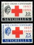 Сейшелы 1965 г. • GB# 214-5 • 10 и 75 c. • Красный крест • полн. серия • MNH OG VF