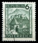 Австрия 1945-1947 гг. • SC# 458 • 6 g. • Виды страны • крепость Хоензальцбург • стандарт • Used F-VF