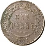 Австралия 1923 г. • KM# 23 • 1 пенни • Георг V • регулярный выпуск • F-VF ( кат.- $6+ )