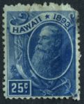 Гаваи 1894 г. • SC# 79 • 25 c. • осн. выпуск • президент Сэнфорд Баллард Доул • концовка серии • MNG VG ( кат.- $25 )