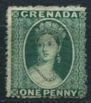 Гренада 1881 г. • Gb# 20 • ½ d. • Королева Виктория • надп. на фискальной марке • MNG VF ( кат.- £35- )