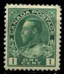 Канада 1911-1925 гг. • Sc# 104 • 1 c. • выпуск "Адмирал" • коричн. • стандарт • MH OG VF ( кат. - $30 )