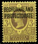 Бечуаналенд 1897-1902 гг. • Gb# 63 • 3 d. • надпечатка на марке Великобритании • стандарт • MH OG VF ( кат.- £6 )