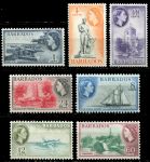 Барбадос 1964-1965 гг. • Gb# 312-8 • 1 - 60 c. • Елизавета II • основной выпуск • 7 марок • MH OG VF ( кат.- £20- )