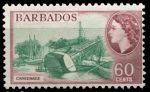 Барбадос 1964-1965 гг. • Gb# 318 • 60 c. • Елизавета II • основной выпуск • очистка днища яхты • кв. блок • MH OG VF ( кат.- £10- )