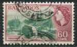 Барбадос 1953-1961 гг. • Gb# 299 • 60 c. • Елизавета II основной выпуск • очистка днища яхты • Used VF ( кат.- £ 6 )