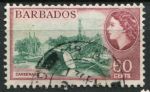 Барбадос 1953-1961 гг. • Gb# 299 • 60 c. • Елизавета II основной выпуск • очистка днища яхты • Used VF ( кат.- £ 6 )